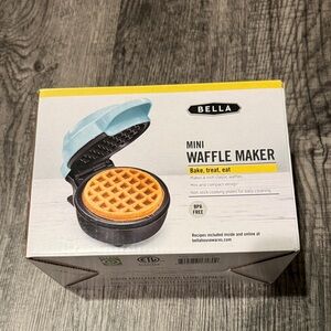 Blue Mini Waffle Maker
